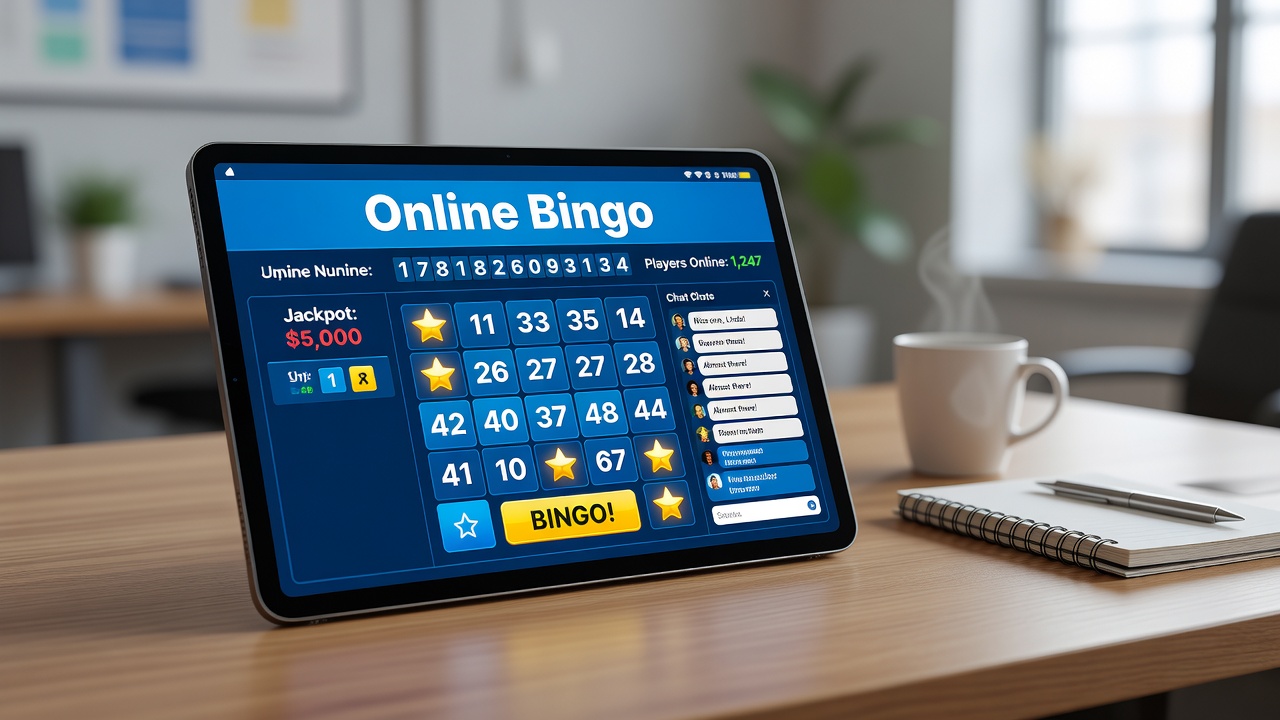 Players participating in online bingo sessions on various devices