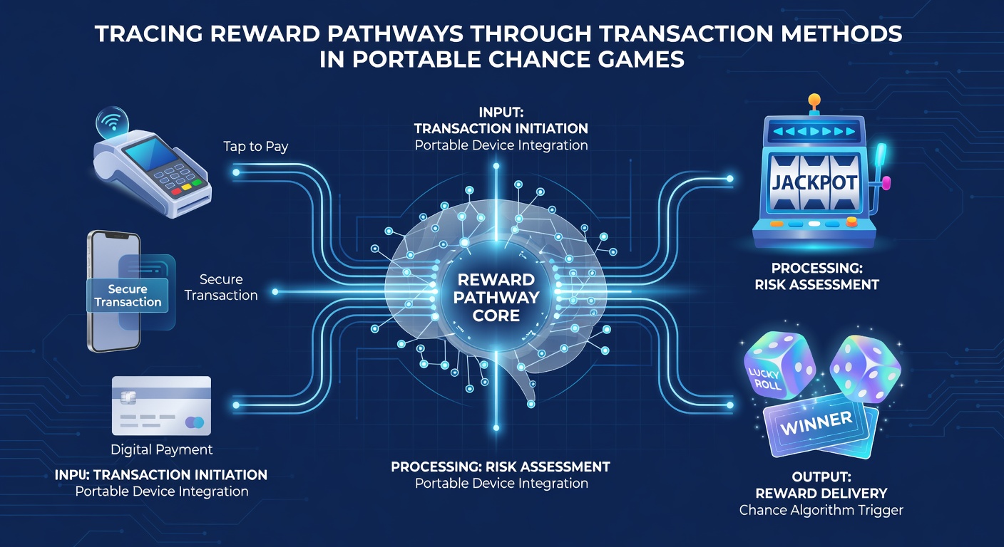 Illustration of mobile device displaying reward tracking interface connected to payment icons